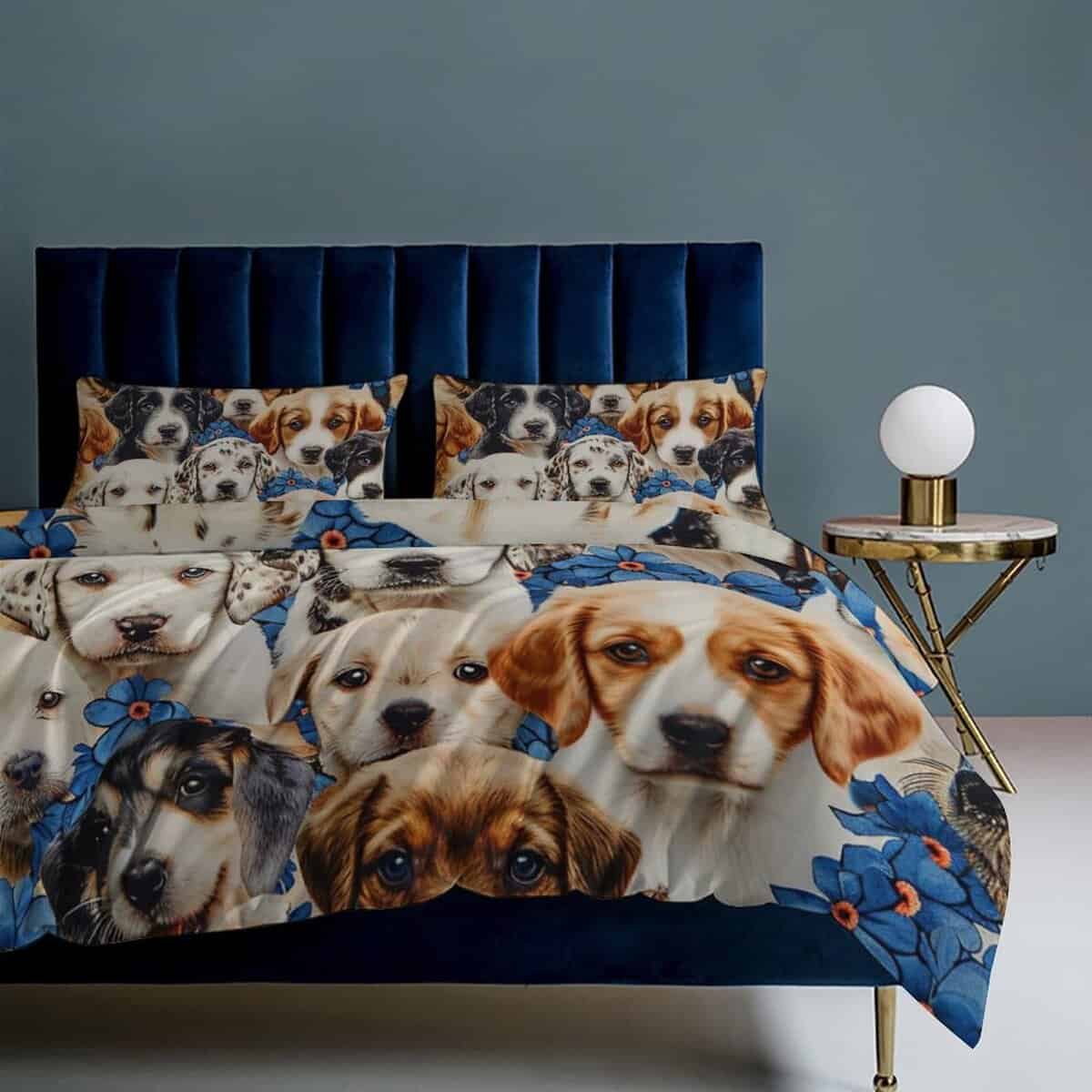 Juego de Ropa de Cama Divertida para Perros Juego de Funda - Imagen 9