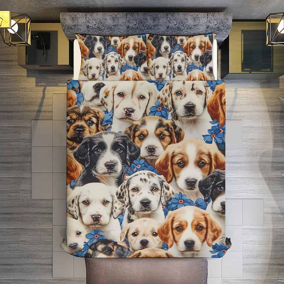 Juego de Ropa de Cama Divertida para Perros Juego de Funda - Imagen 8
