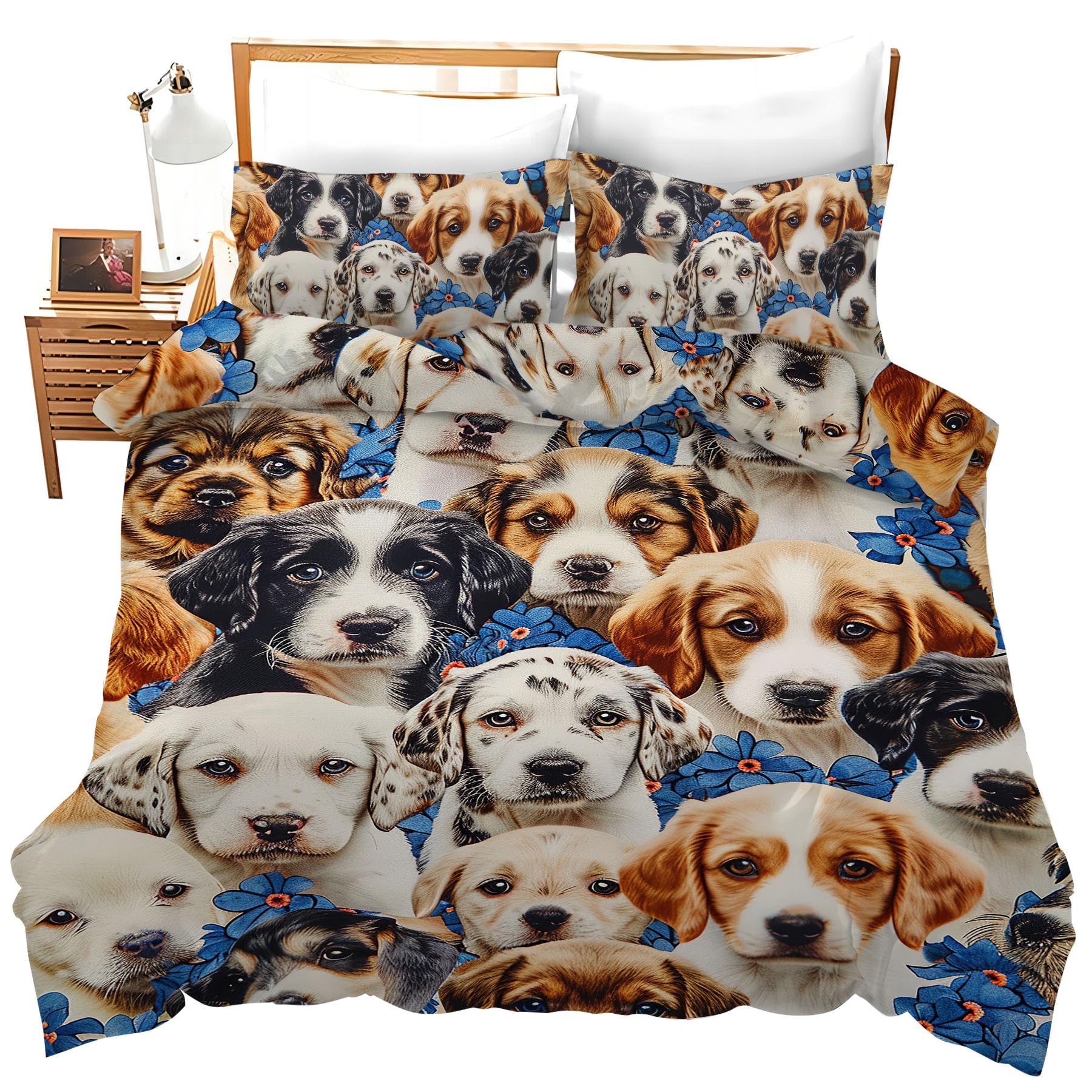 Juego de Ropa de Cama Divertida para Perros Juego de Funda