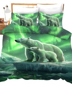 Set de edredón Aurora Boreal Iceberg Oso Polar - Tamaño