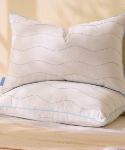 Juego de 2 almohadas de plumas de ganso felo, tamaño