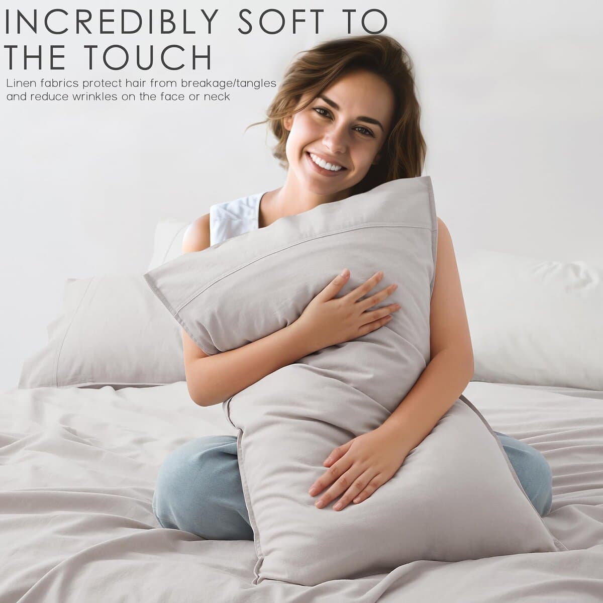 Juego de Sábanas de Lino Orgánico OnlySet -Lino Natural - Imagen 3