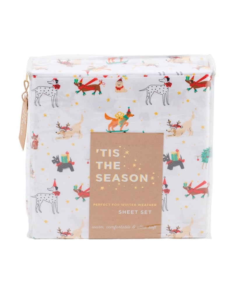 'Tis the Season Juego de Sábanas de Invierno Navideñas