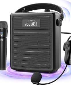 Amplificador de Voz SHIDU con Micrófono -Negro