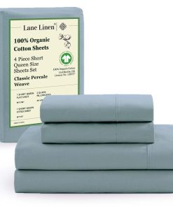 Juego de sábanas de algodón orgánico 100% LANE LINEN para