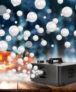 Máquina de Burbujas de Humo blessny, 2 en 1 -Negro