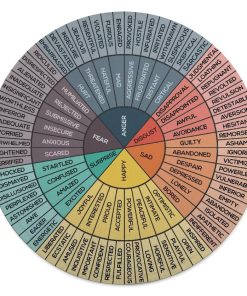 Manta Redonda Rueda de Emociones Manta de Salud Mental
