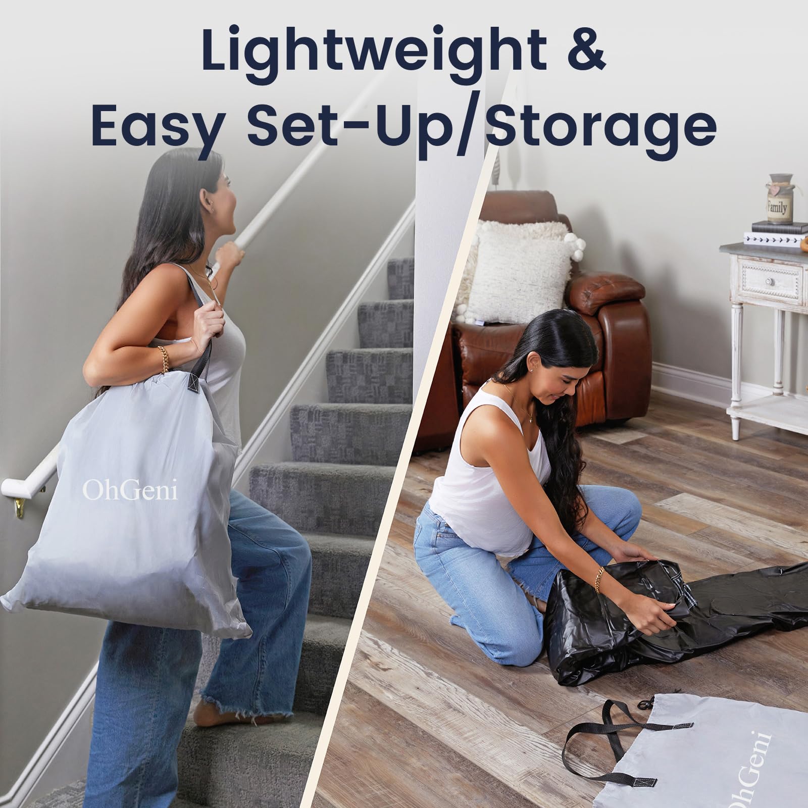 Colchón de Aire Queen OhGeni con Bomba Incorporada, Colchón - Imagen 7