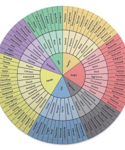 Manta Redonda Rueda de Emociones Manta Suave de Franela