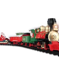 Set de Tren Navideño con Luces, Música, Sonidos y Vapor