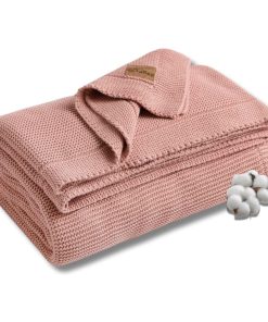 Manta de algodón orgánico Dalisa 100% turco de 60x80