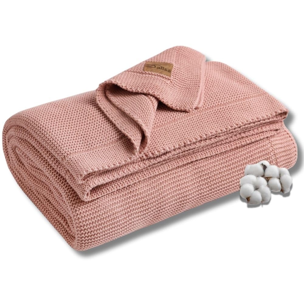 Manta de algodón orgánico Dalisa 100% turco de 60x80