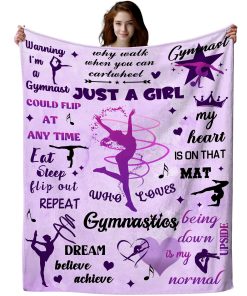 Manta de Regalos de Gimnasia MIBDDK Manta de Franela para