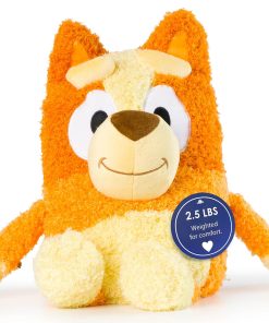 Peluche de Bingo Ponderado Azul - Almohada de Felpa Suave