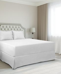 Faldón de Cama King Size Premium 100% -Blanco