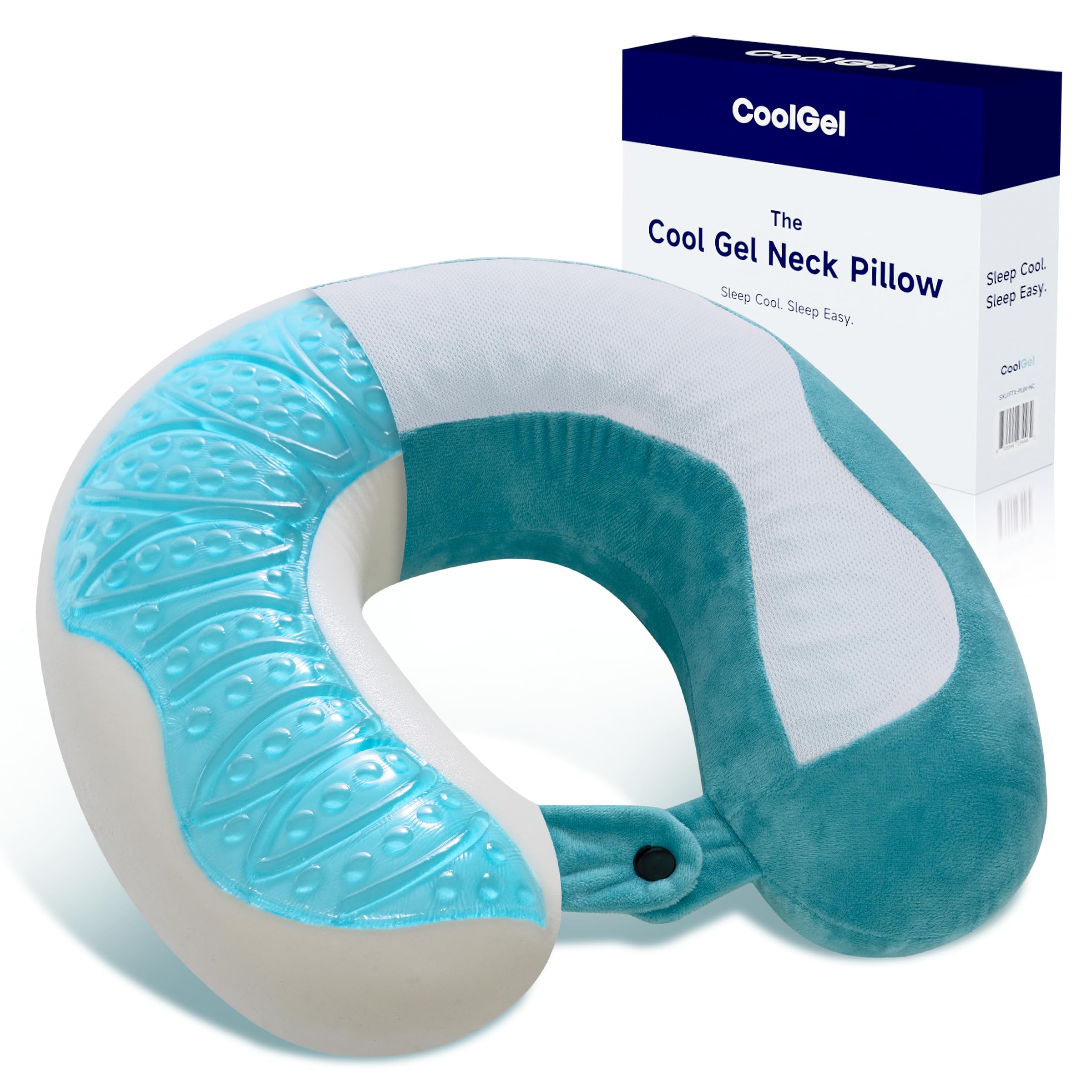 Almohada de Cuello de Espuma Viscoelástica con Tecnología