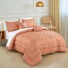 ESCA Set de Cama 9 Piezas Purity Floral Coral Rosa, Juego