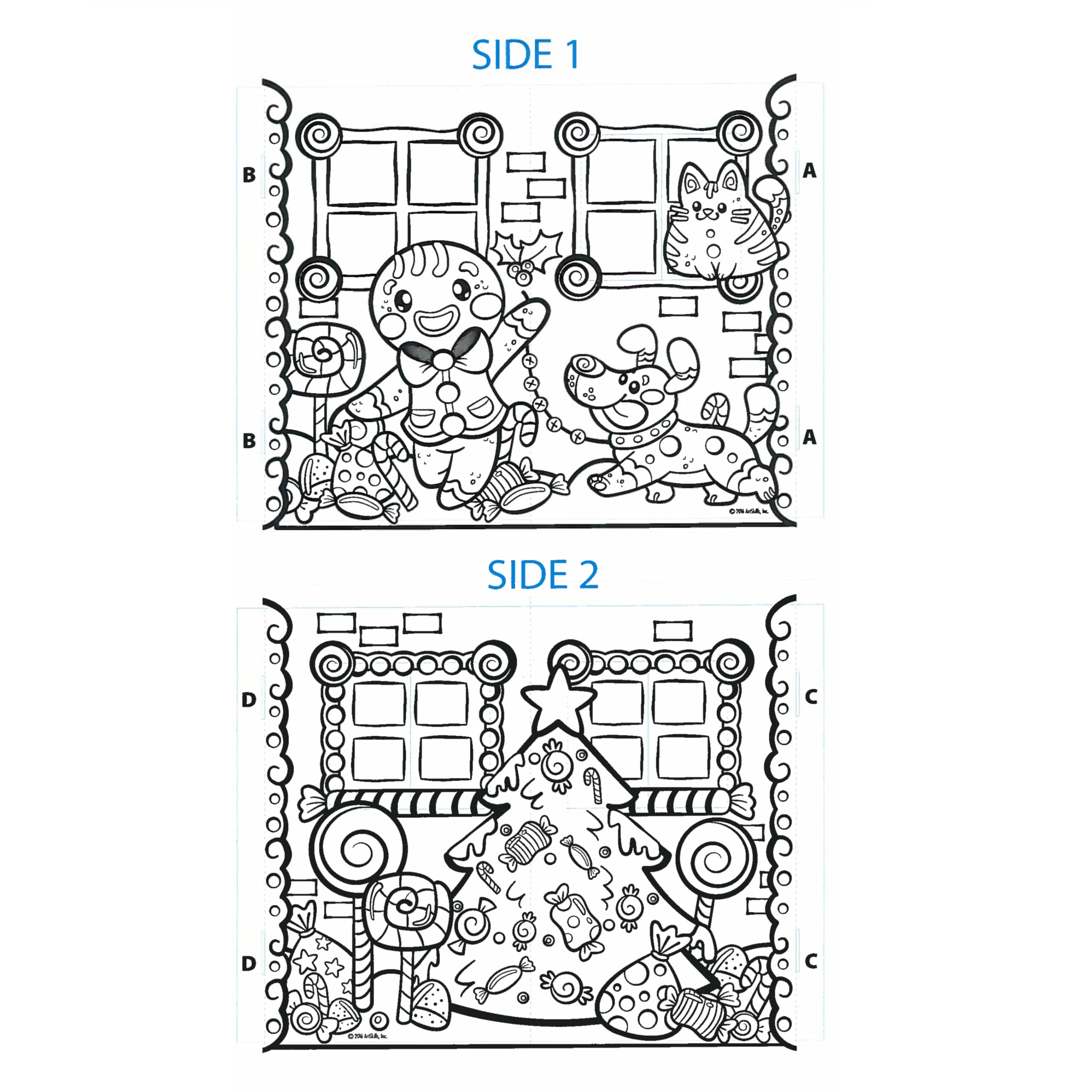 Casa de cartón para colorear de ArtSkills, Casa de jengibre - Imagen 6