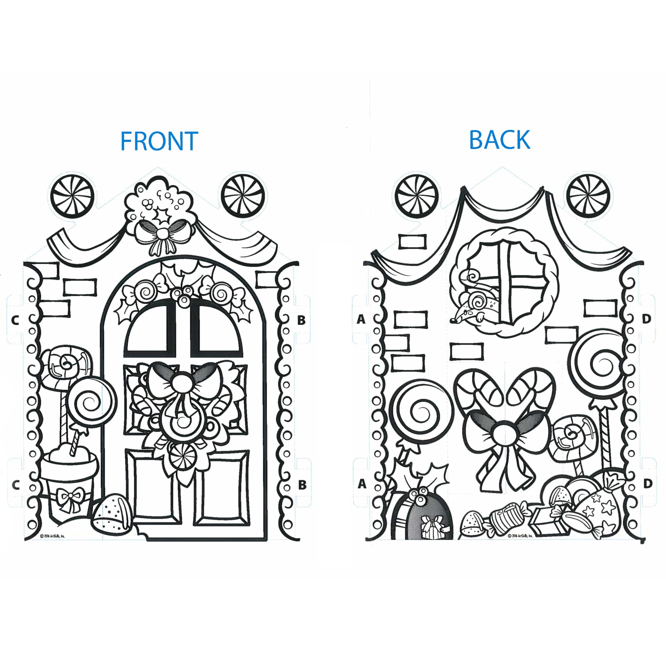 Casa de cartón para colorear de ArtSkills, Casa de jengibre - Imagen 5