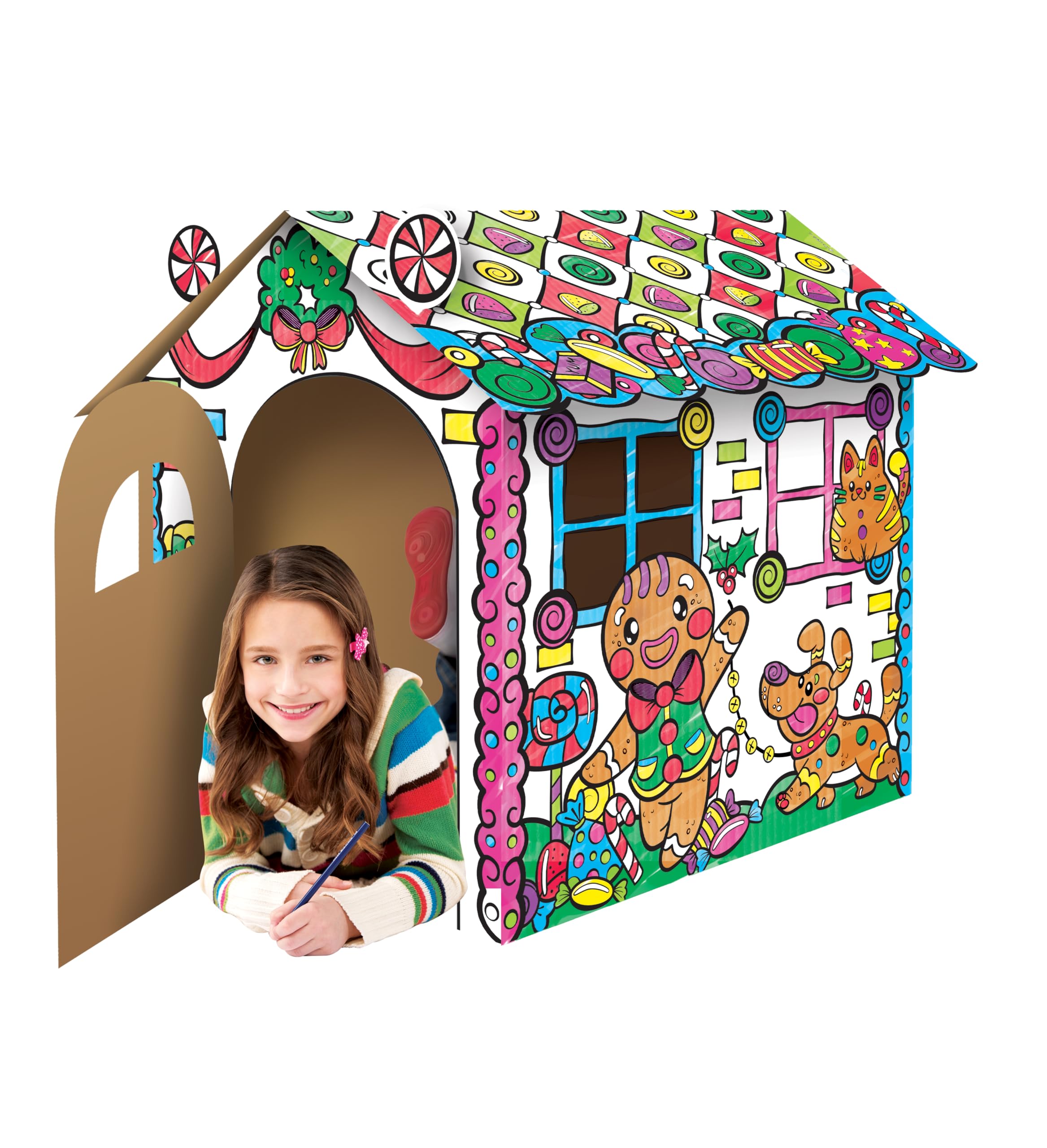 Casa de cartón para colorear de ArtSkills, Casa de jengibre