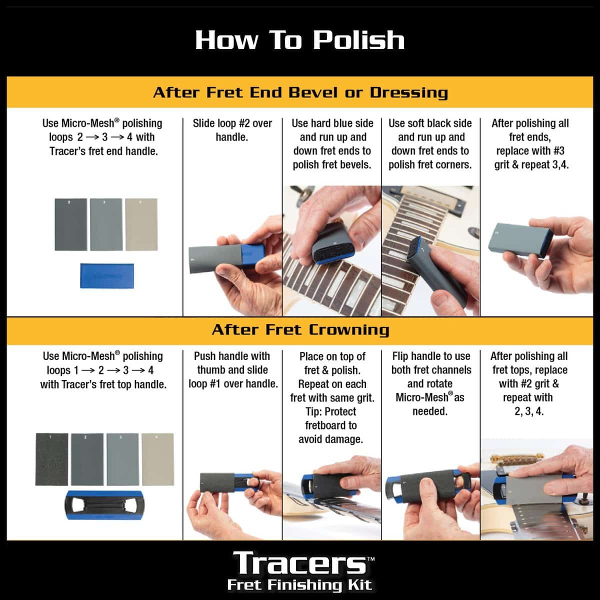 Kit de Cuidado de Trastes para Guitarra MusicNomad - Imagen 9