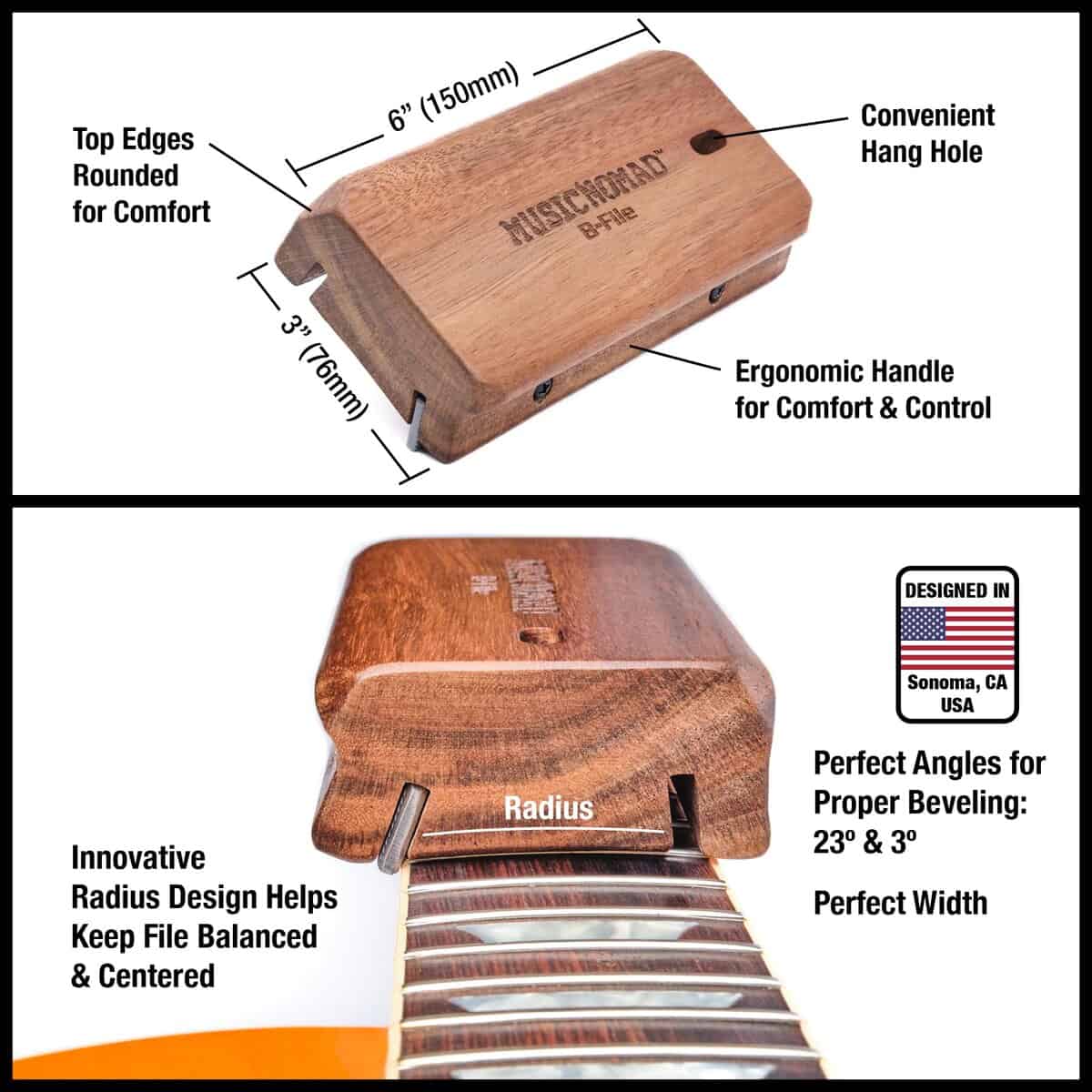 Kit de Cuidado de Trastes para Guitarra MusicNomad - Imagen 4