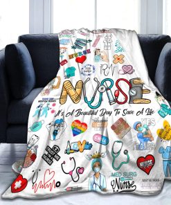 Manta de regalo para enfermeras mullida, suave y acogedora
