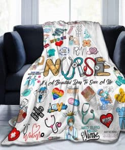 Manta de Enfermera para Mujeres Suave Cálida Acolchada Tema