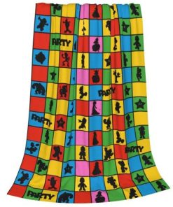 Manta de Juego de Dibujos Animados Suave y Acogedora de