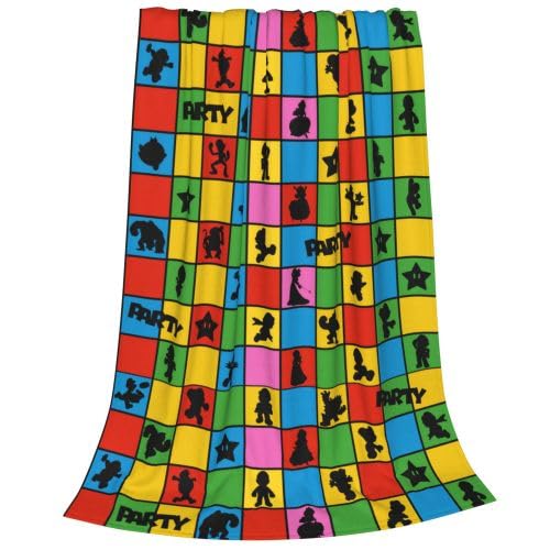 Manta de Juego de Dibujos Animados Suave y Acogedora de