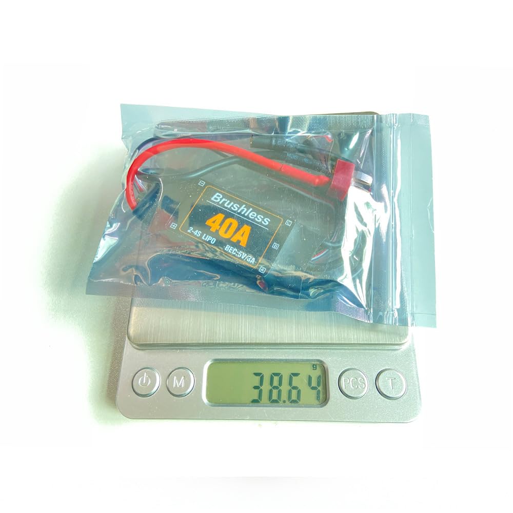 Zodazoqa Brushless ESC, Brushless ESC XT60 Controlador de - Imagen 7