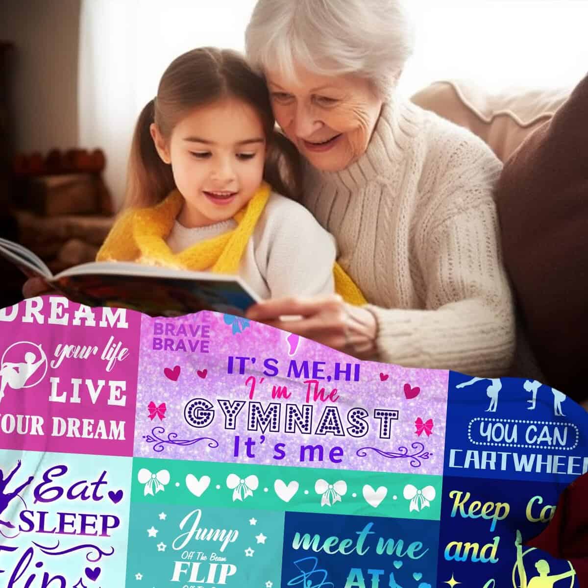 Manta de Gimnasia para Niñas, Regalos de Gimnasia, Manta - Imagen 5