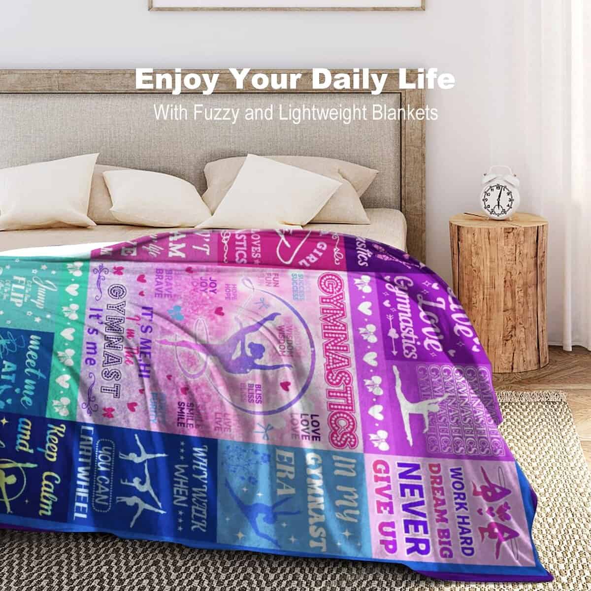 Manta de Gimnasia para Niñas, Regalos de Gimnasia, Manta - Imagen 7