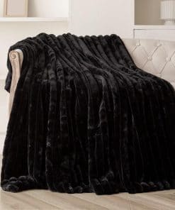 Manta de Tiro de Piel Sintética para Sofá de Halloween