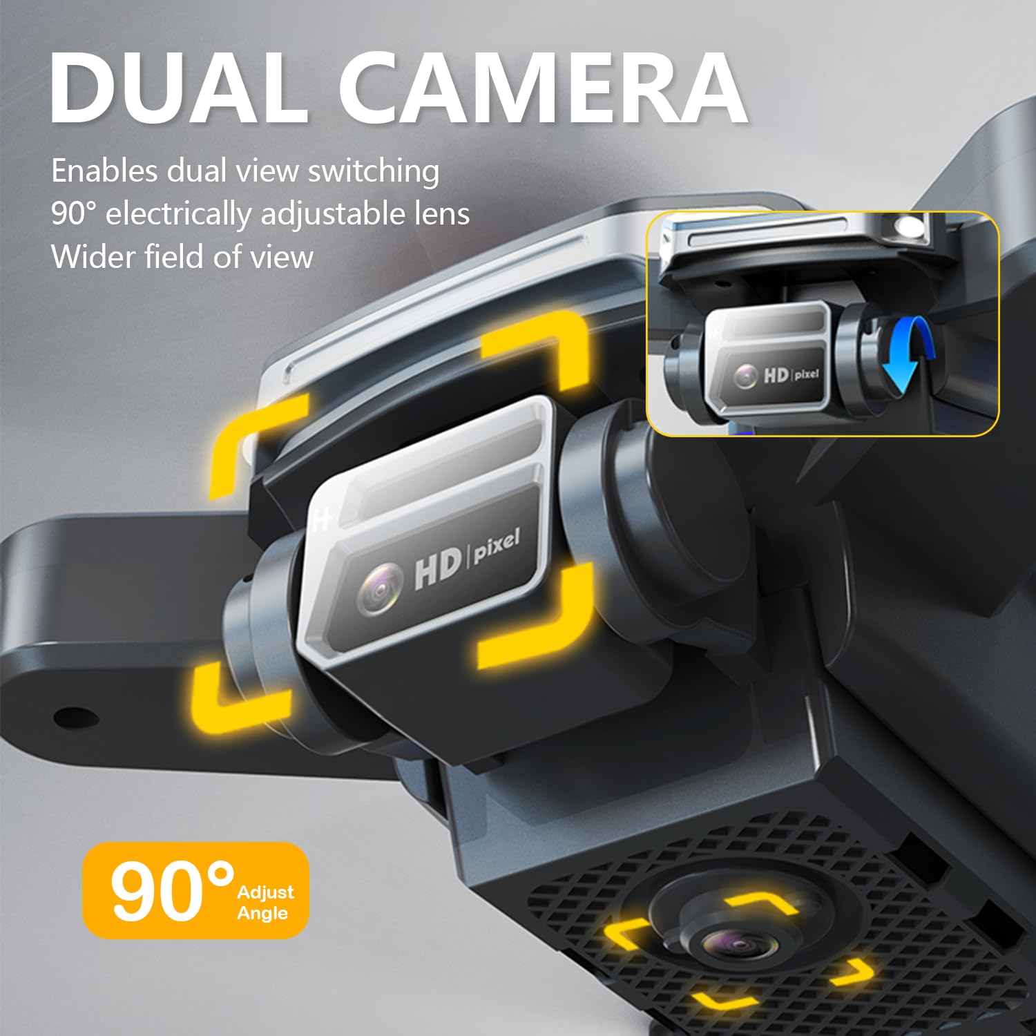 Mini Drone con Doble Cámara, Mini Drone para Adultos, - Imagen 9