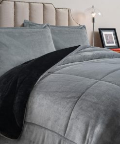 Juego de Edredón de Franela de Terciopelo Petrichor para