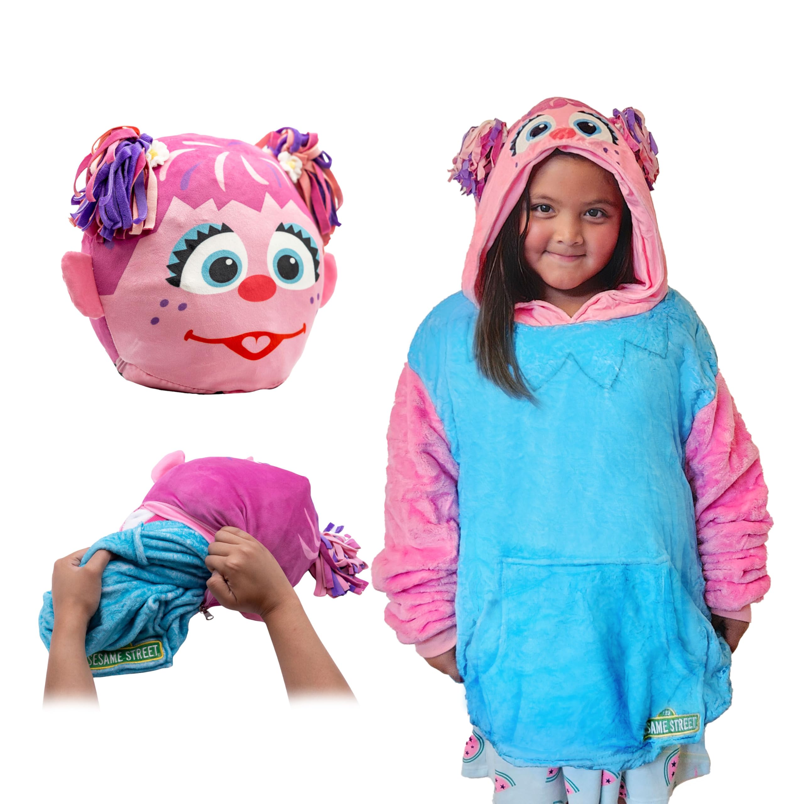 Manta con capucha Sesame Street Abby Cadabby Snugible por