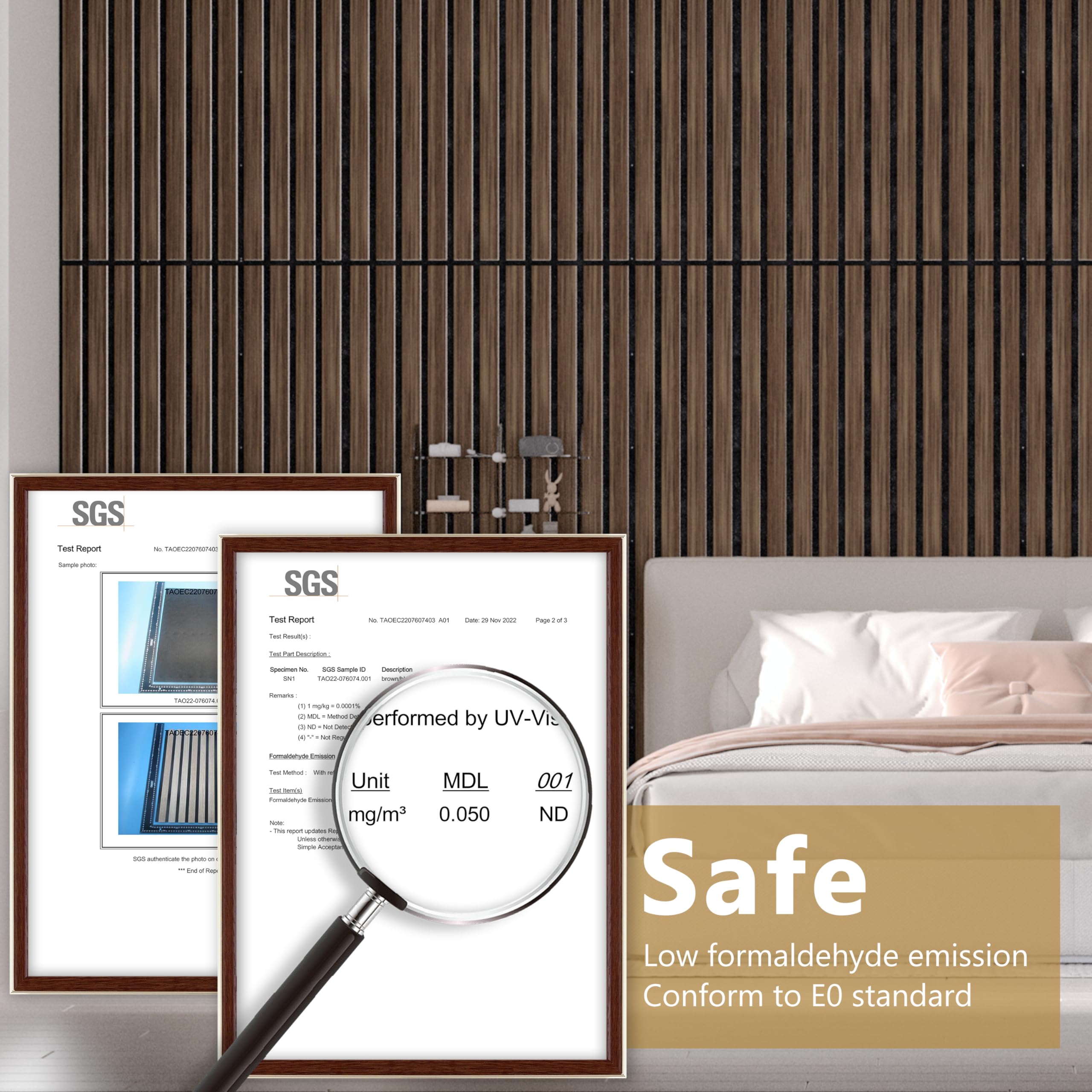 Paneles de Pared Acústicos de Madera, Paquete de 2 unidades - Imagen 5