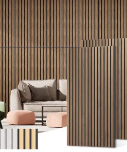 Paneles de Pared Acústicos de Madera, Paquete de 2 unidades