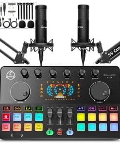 Paquete de equipo para podcast de 2 personas, Interfaz de