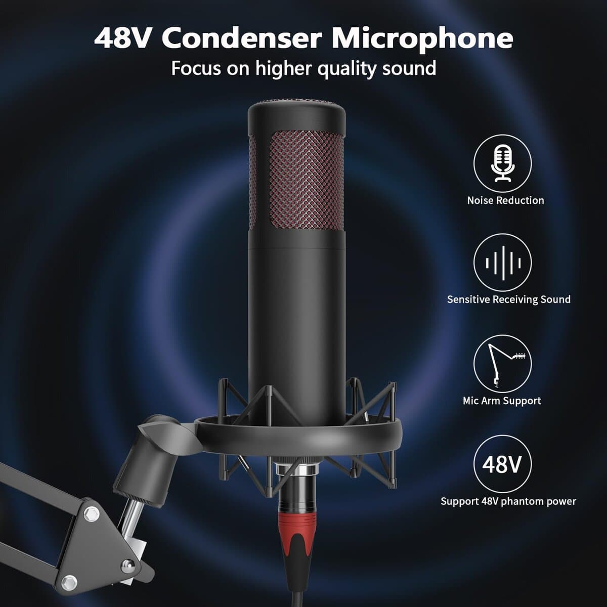 Paquete de Equipo de Podcast para 2, Mezcladora de DJ de - Imagen 4