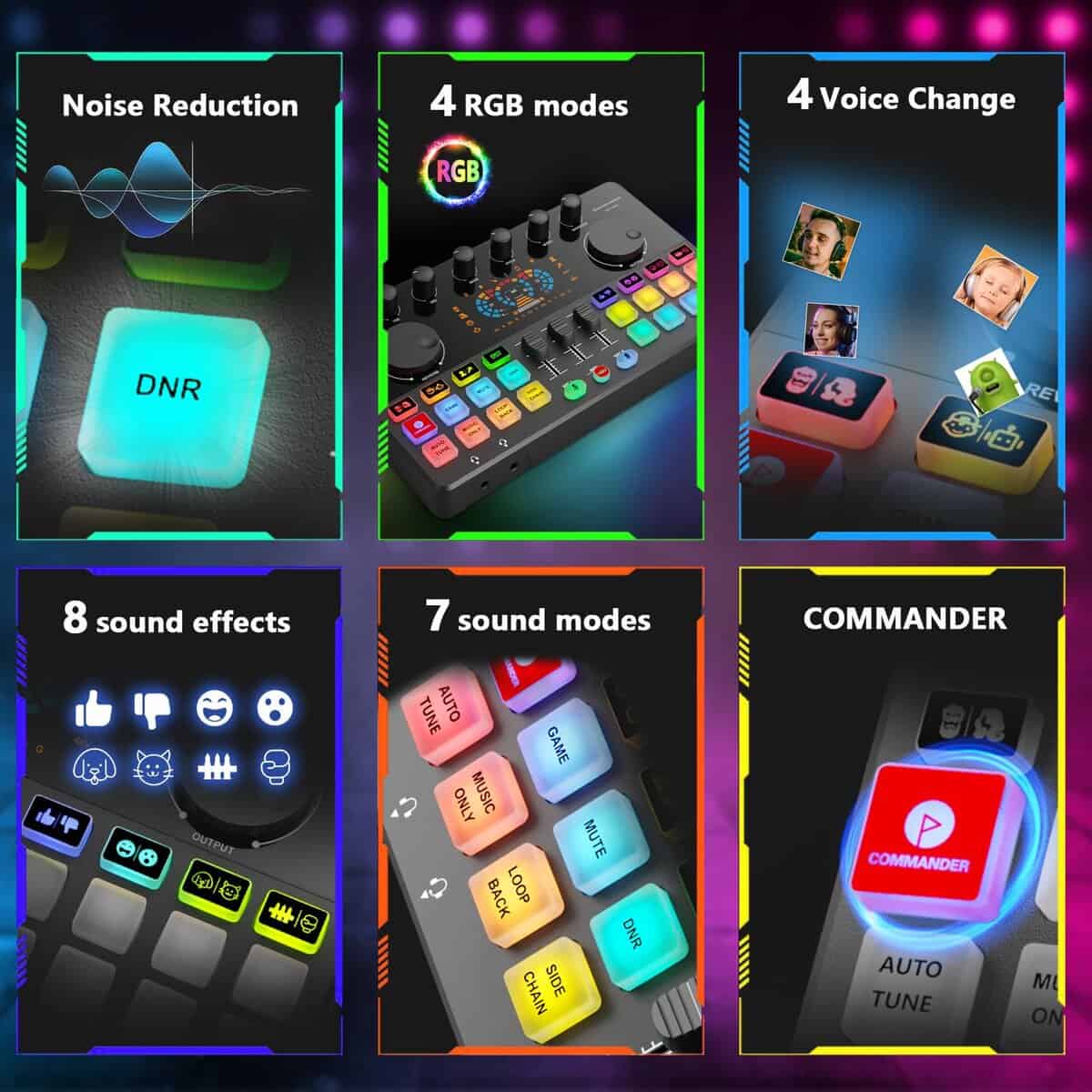 Paquete de Equipo de Podcast para 2, Mezcladora de DJ de - Imagen 8