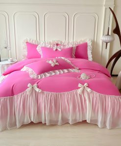 Juego de Funda de Edredón Rvciby Roja tamaño Twin, 2 Piezas