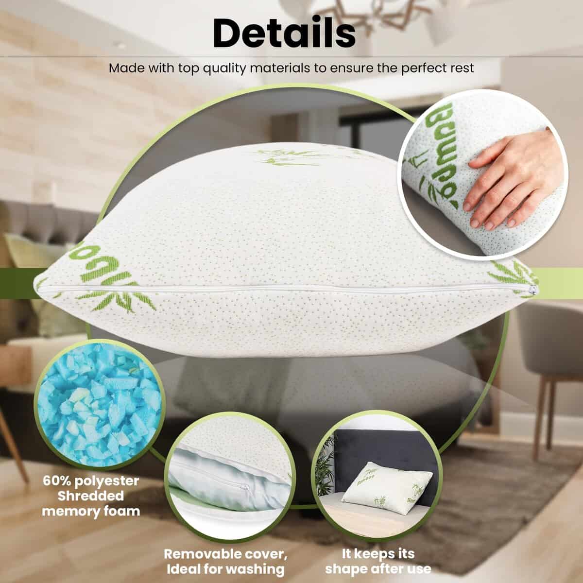 Almohada Ajustable Tranquiluxe - Almohada de Espuma con - Imagen 6