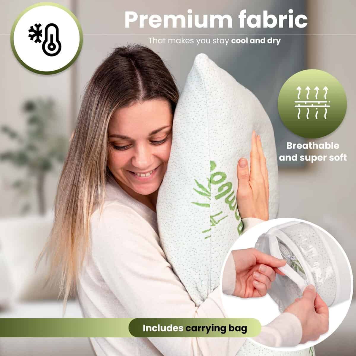 Almohada Ajustable Tranquiluxe - Almohada de Espuma con - Imagen 3