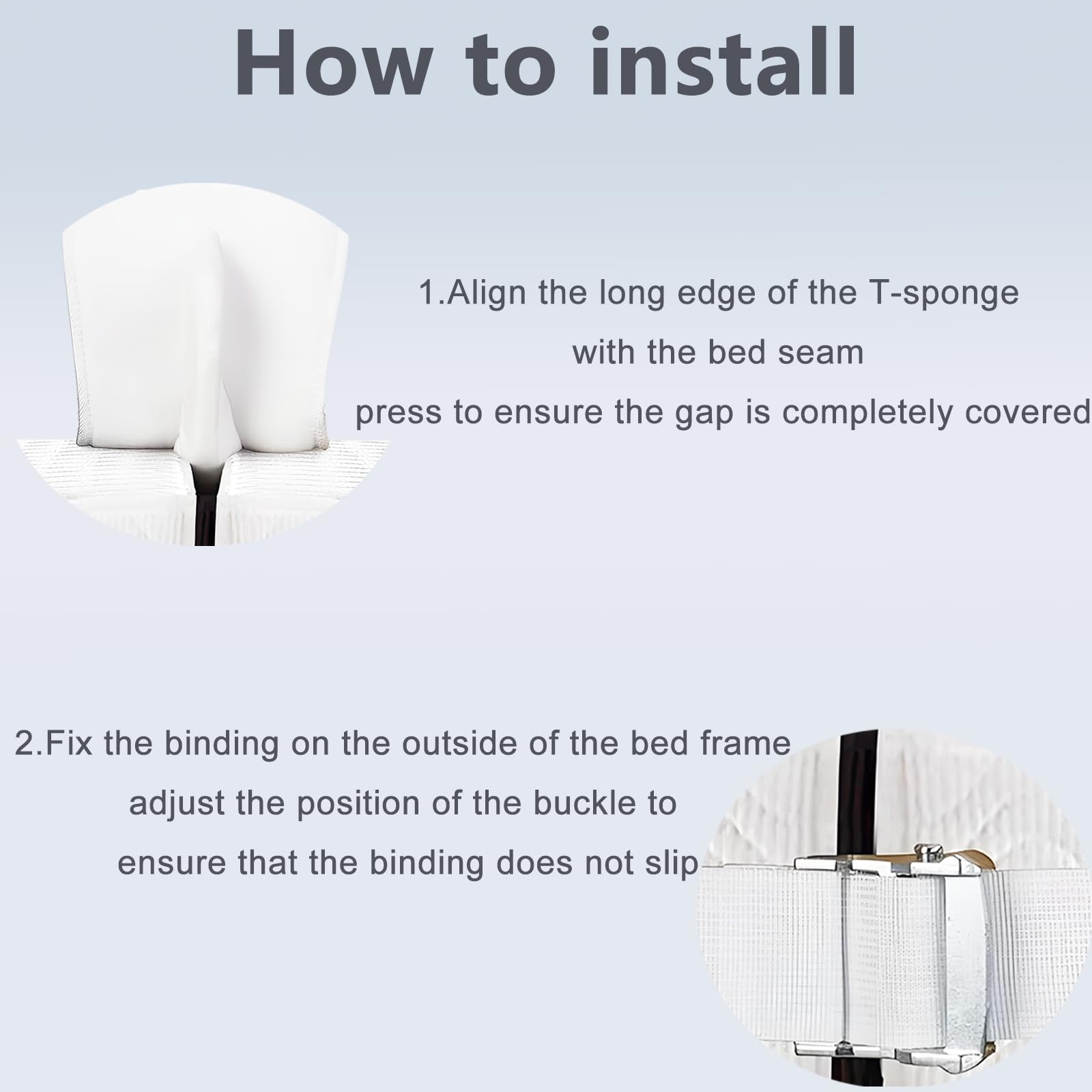Kit Conector Puente de Cama Ajustable con Espuma - Imagen 4