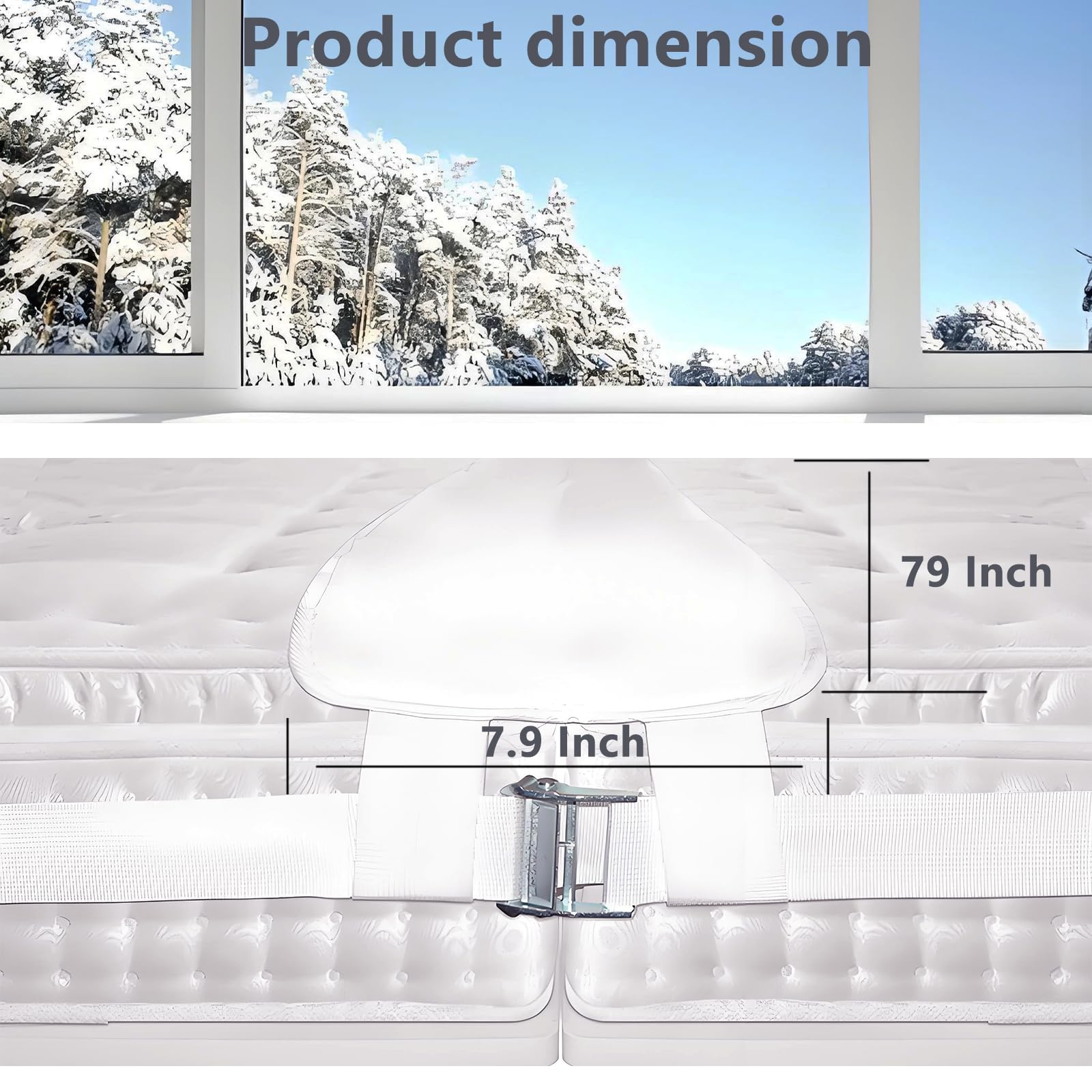 Kit Conector Puente de Cama Ajustable con Espuma - Imagen 3
