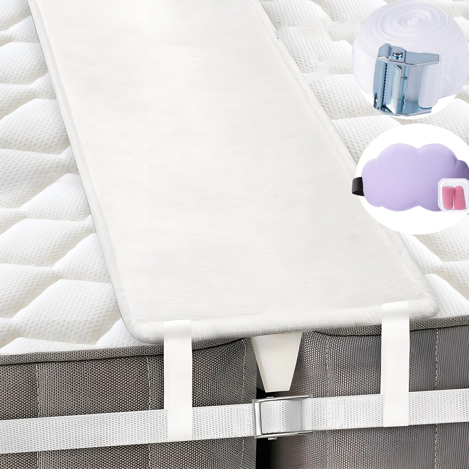 Kit Conector Puente de Cama Ajustable con Espuma