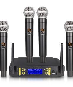 Sistema de Micrófono Inalámbrico de 4 Canales G-MARK, con 4