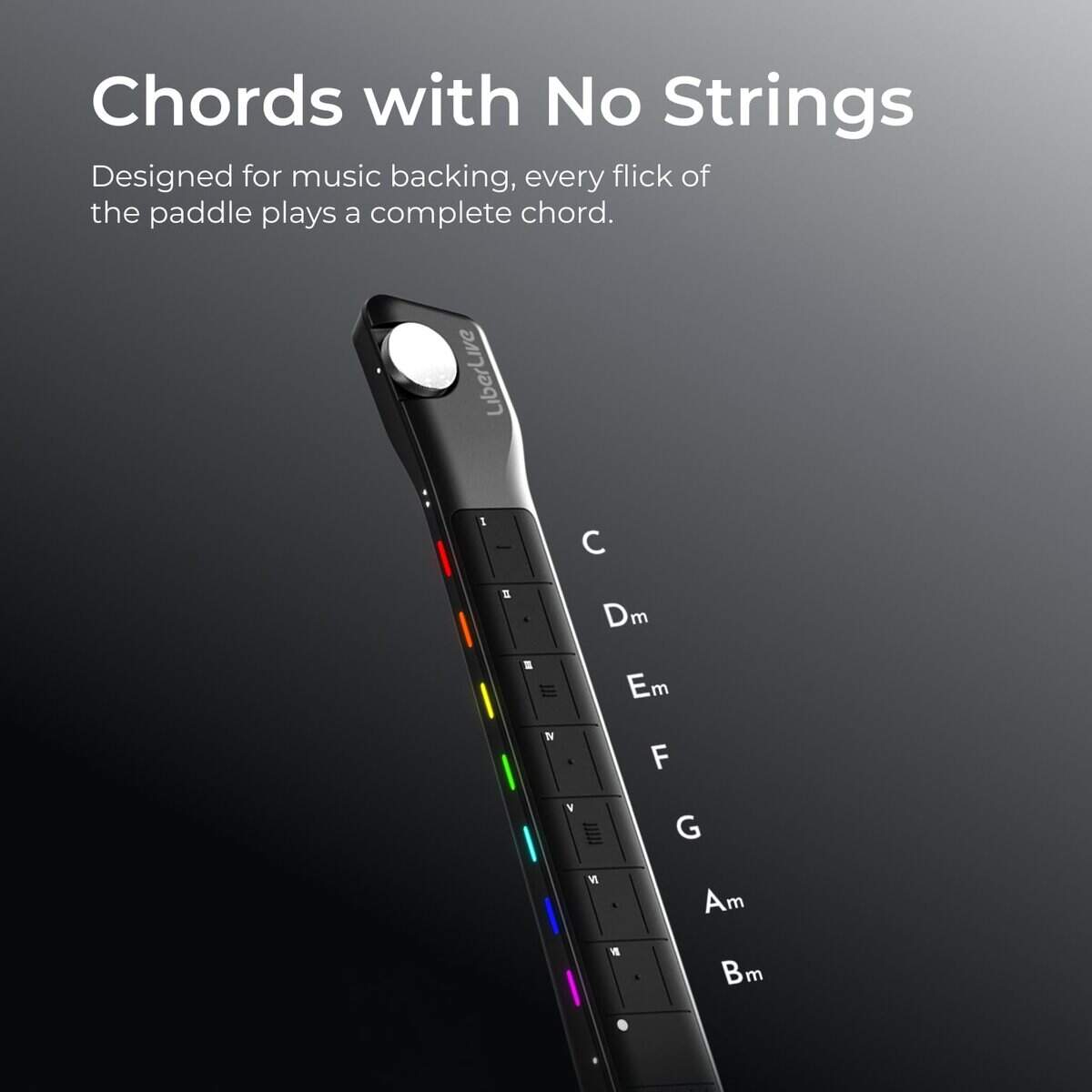 Guitarra Inteligente sin Cuerdas LiberLive C1, -Blanco - Imagen 3